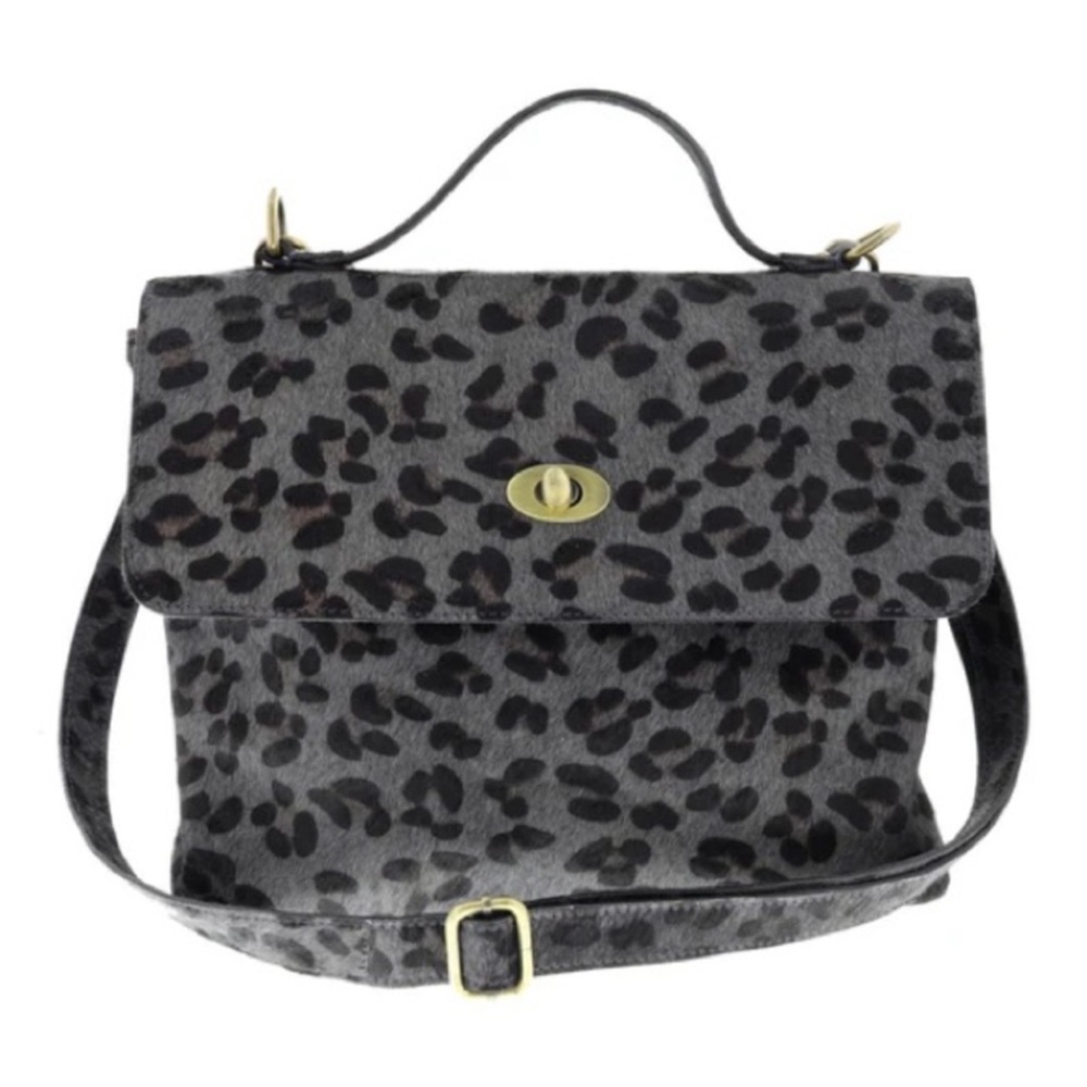 Jane Marie Leopard Print Handbag
